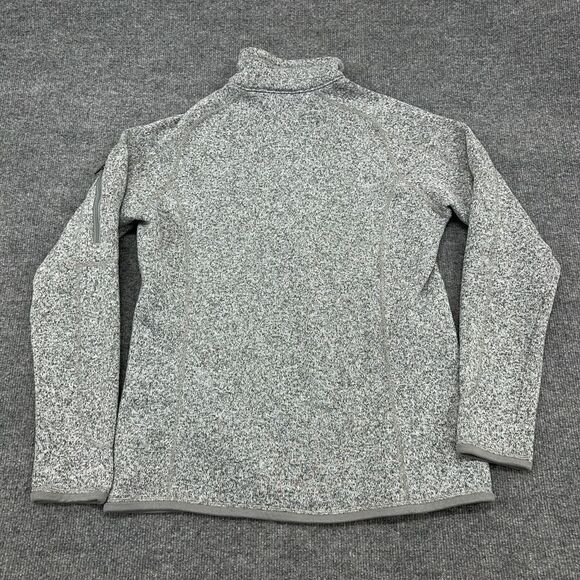 Patagonia Gray Women's Sweater size large 1/4 Zipper - Picture 10 of 11